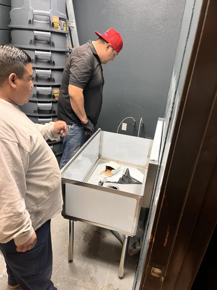 Commercial plumbing and sink installation in Preston Corners